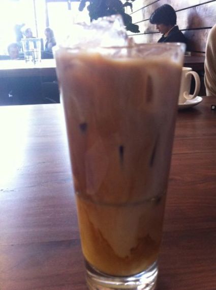 Iced coffee at The Summit